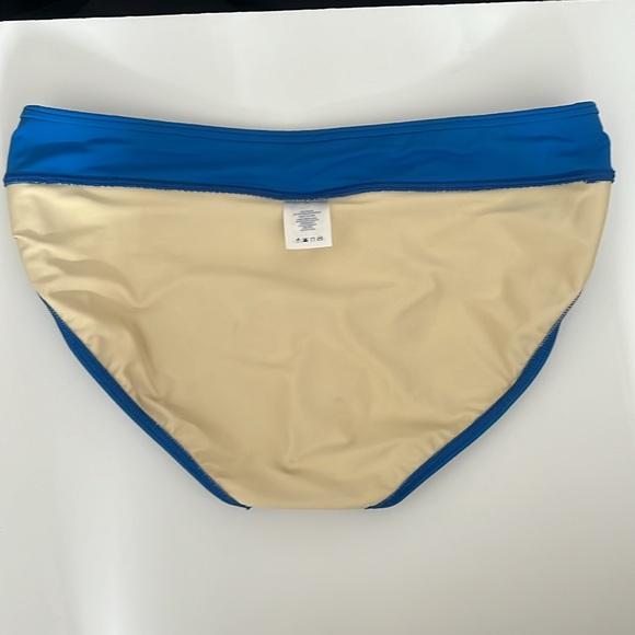 Lands End Blue Swim Bikini Bottoms Size 14 - Picture 4 of 5